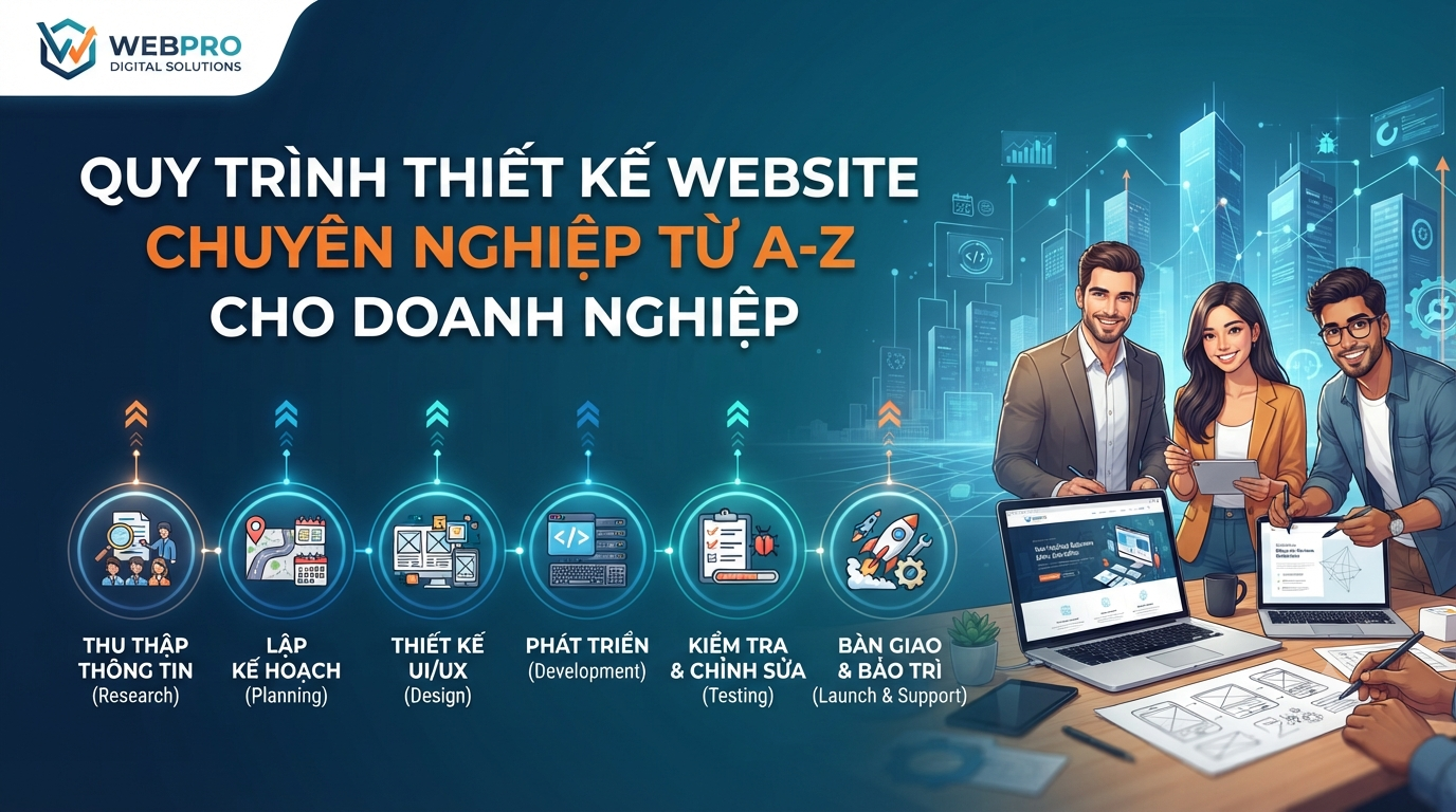 Quy Trình Thiết Kế Website Chuyên Nghiệp Từ A-Z Cho Doanh Nghiệp