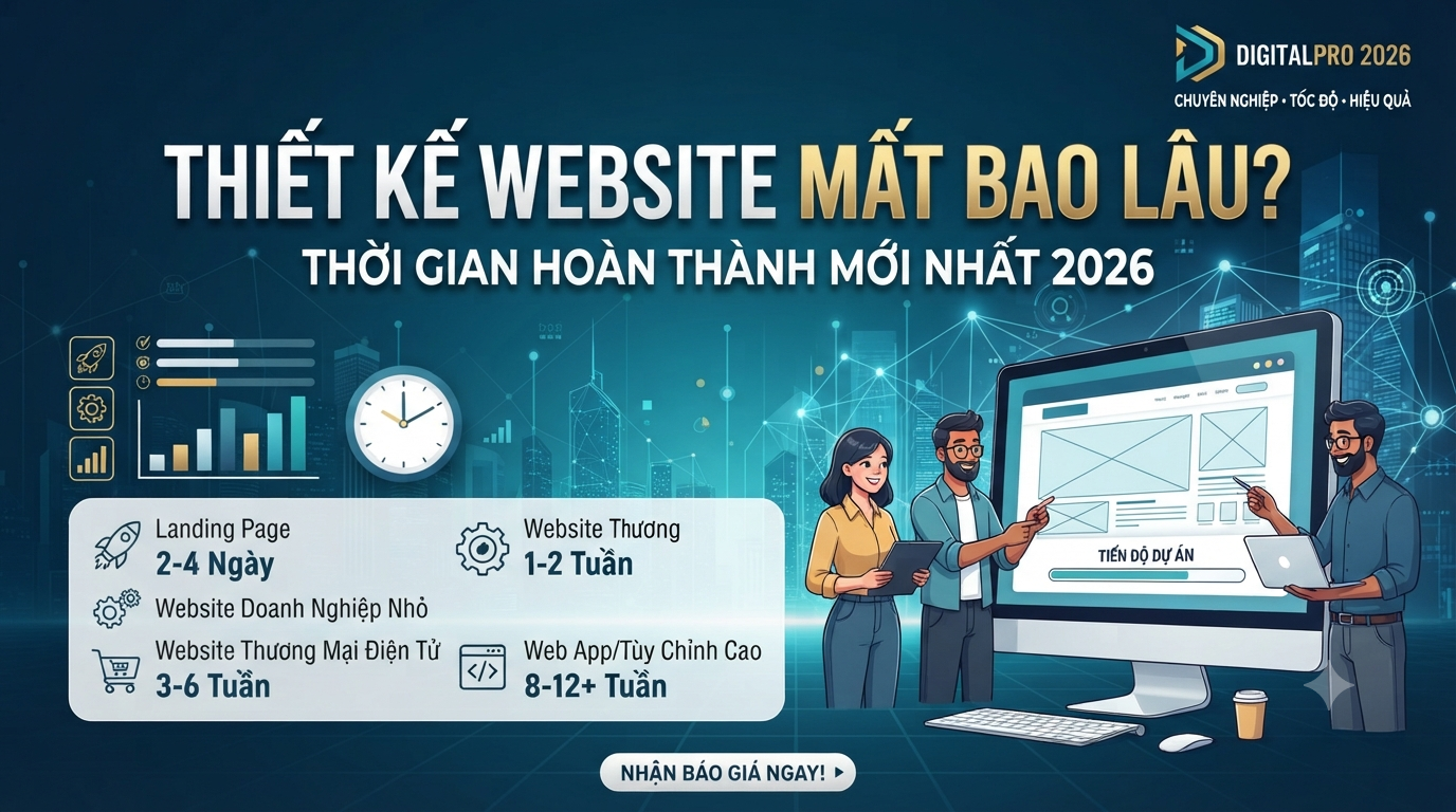 Thiết Kế Website Mất Bao Lâu? Thời Gian Hoàn Thành Theo Từng Loại Website