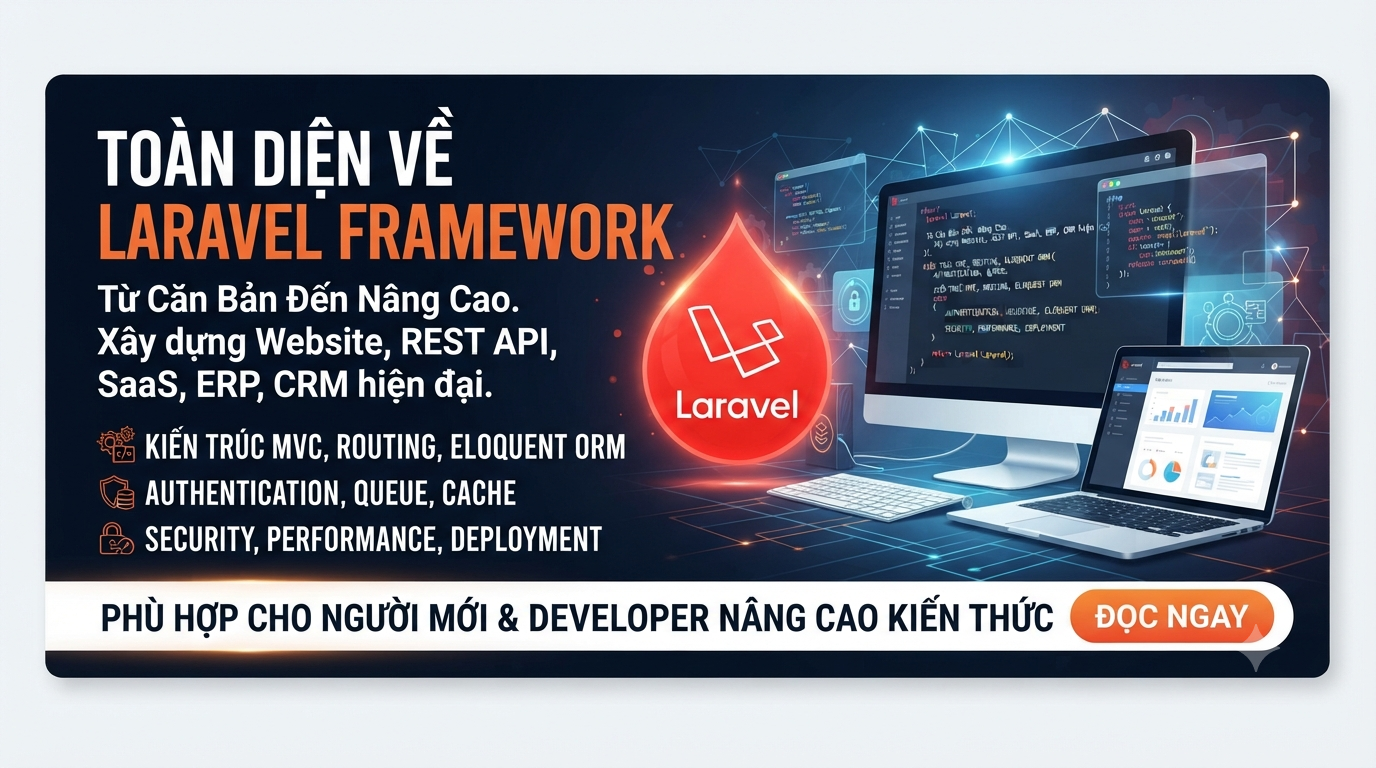 Laravel Framework là gì? Hướng dẫn chuyên sâu từ kiến trúc, tính năng đến quy trình phát triển ứng dụng thực tế