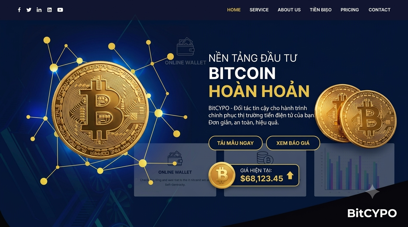 BitCYPO - Mẫu Giao Diện HTML Crypto & Tiền Điện Tử Hiện Đại