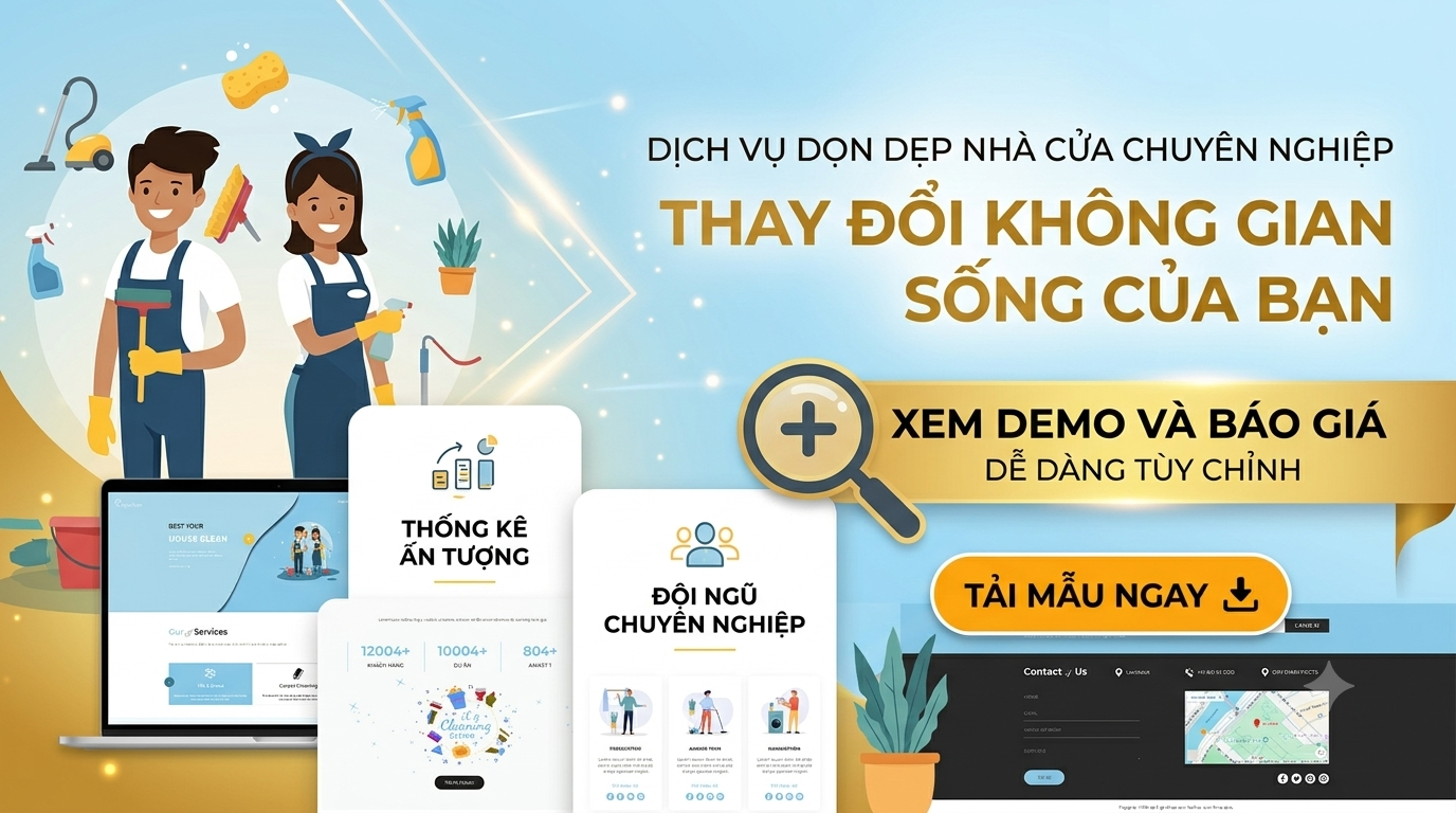 Capiclean - Mẫu Giao Diện HTML Dịch Vụ Dọn Dẹp & Vệ Sinh Nhà Cửa
